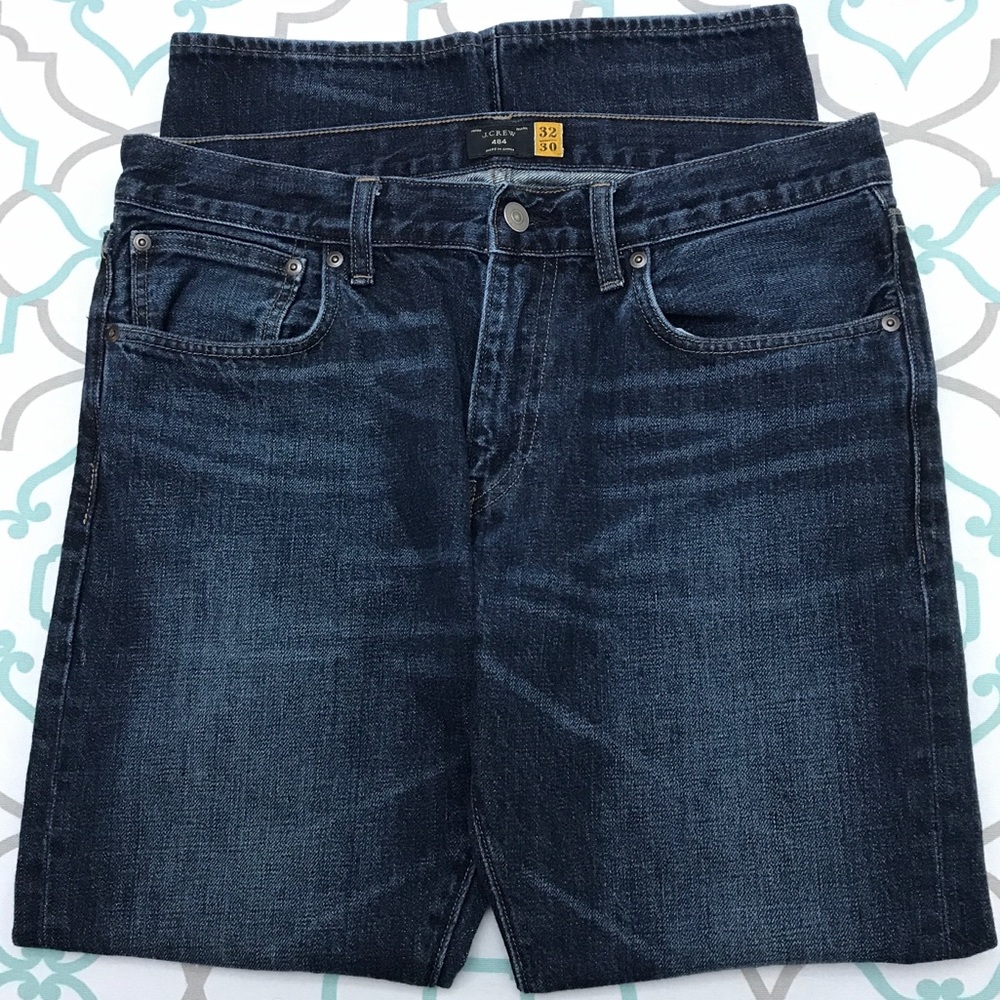 32X28.5โ๐๐J. CREW! DARK! FADED!๐๐SLIM FIT 484! - Picture 2 of 8